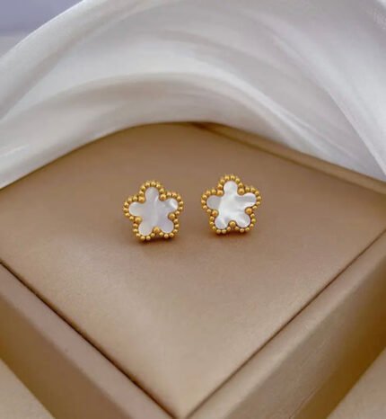 Flower Shaped Stud Earrings